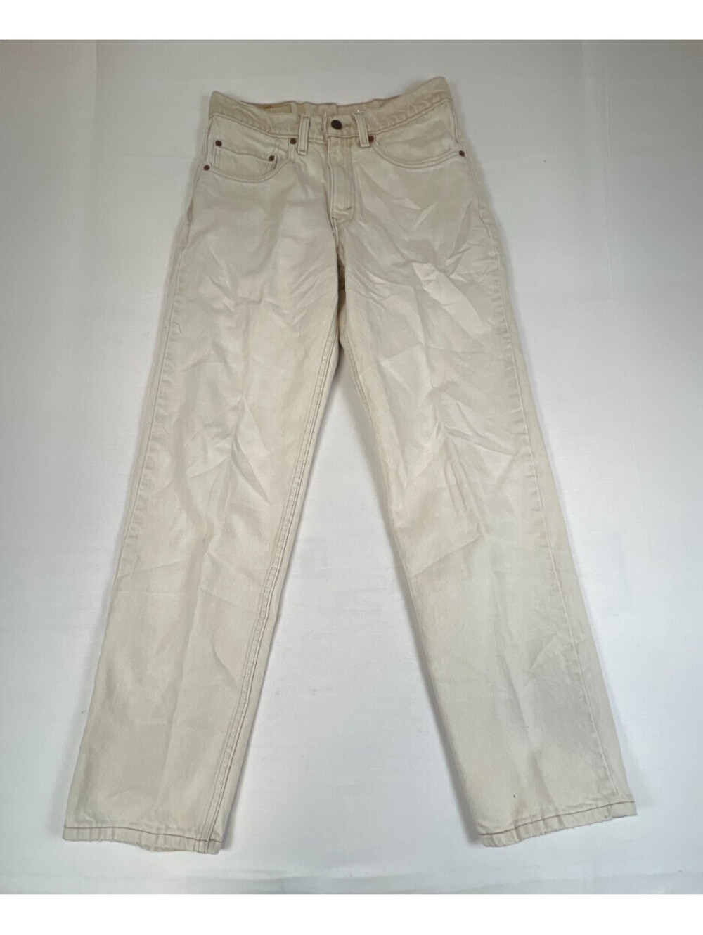 Vintage Levi's Men 31X32 550 Relaxed Fit Beige Denim Jeans Pants